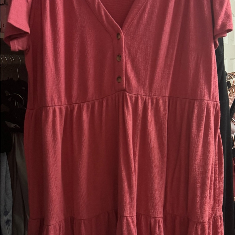 Knox Rose Pink Button-Front Dress